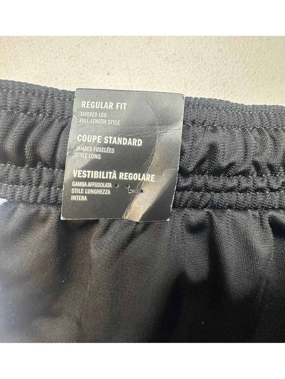 NWT Adidas 3-Stripes Colorblock Snap Track Pants Men’s M Black White